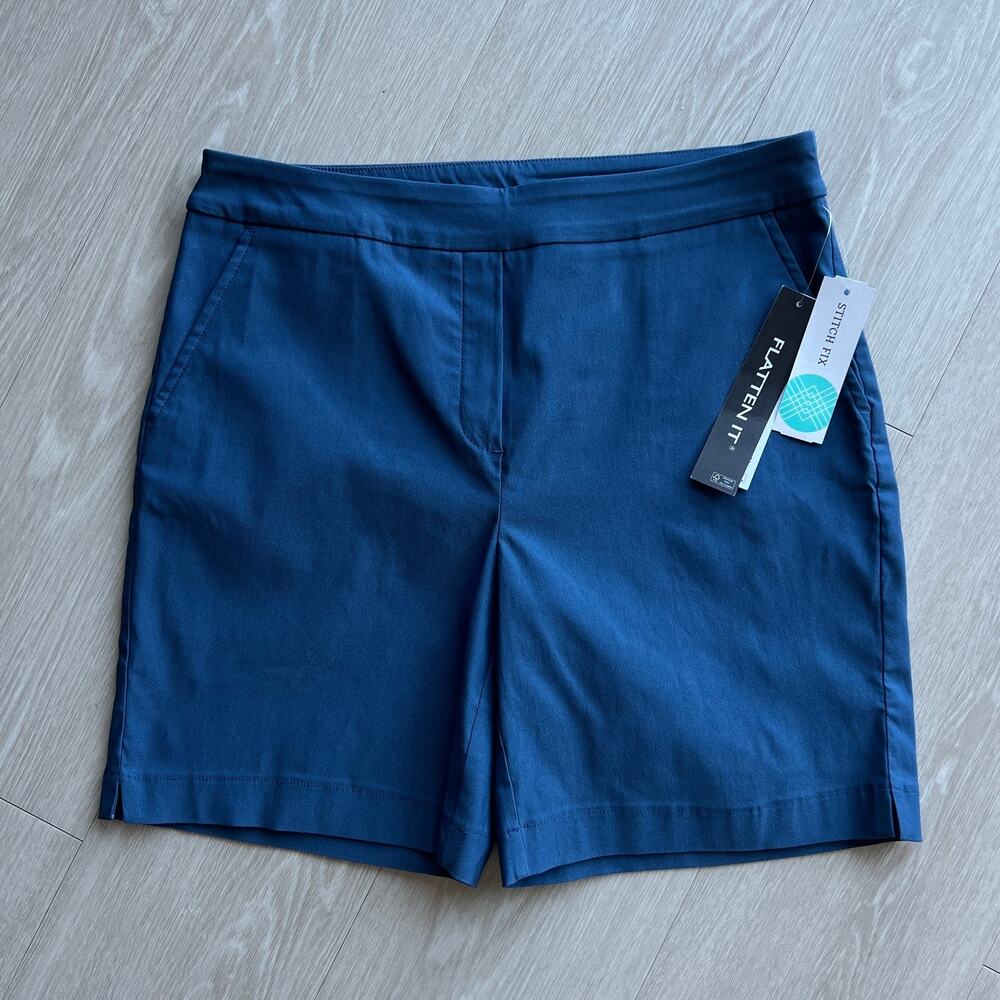 Tribal Carla Pullon Shorts Womens Size 8 Blue